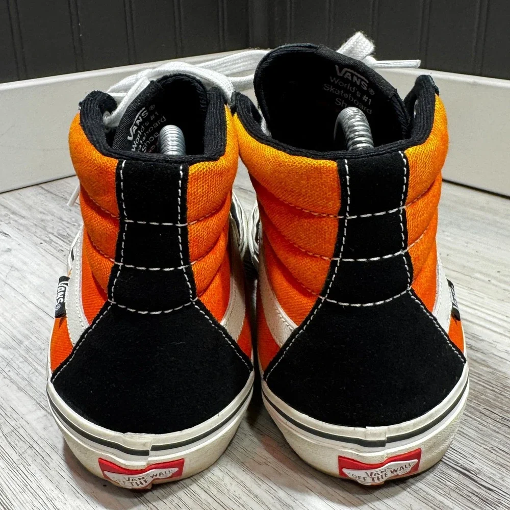Vans Sk8 Hi Pro Fade Black Orange White VN0845JDSWE Men's Size 7.5